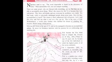 class -7//MSC//chapter -16//Nothing is Impossible//ICSE syllabus