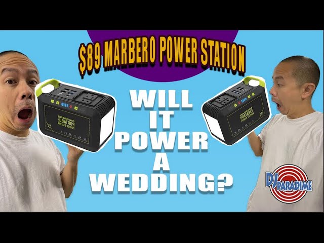 MARBERO Batterie Externe avec Prise CA 120W Max Station Énergie