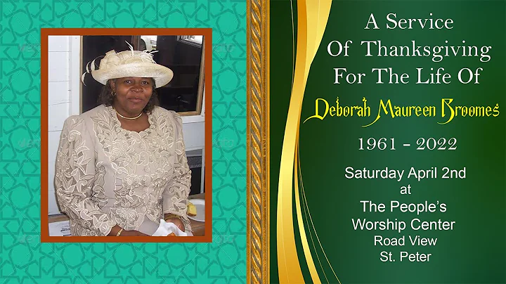 A Service Of Thanksgiving For The Life Of Deborah ...