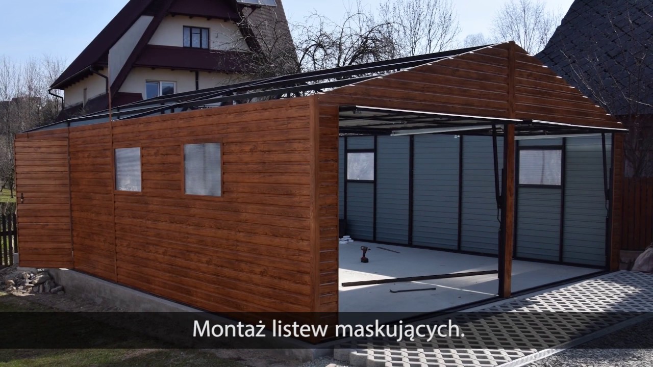 Montaż garażu krok po kroku - YouTube