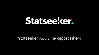 In-Report Filtering Options (v5.5.3)