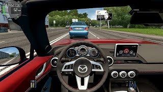 Mazda MX-5 ND Miata 2016 | City Car Driving [Steering Wheel] - Street Racing screenshot 5