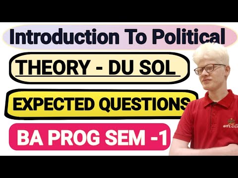 Introduction to political Theory expected Questions BA PROG 1st ...