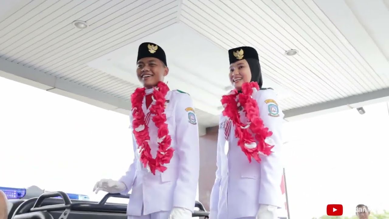 Paskibraka Nasional 2022 Kepri Penyambutan Ardan & Faradita Part 2