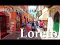 Loreto marche italywalking tourhistory in subtitles  4k