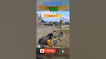 Ruthless 1v4 Clutch 🔥 #music #1vs4 #bgmishorts #shorts