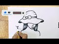 تعلم رسم وجه بنت لابسة كاب Drawing The Face Of A Girl Wearing A Cap 