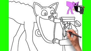 How to Draw CAMERAMAN vs CATNAP | Skibidi Toilet x Poppy Playtime | Smiling Critters | EASY
