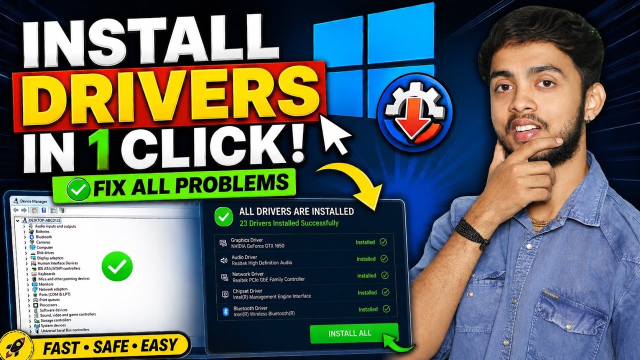 How To Install All Missing Drivers In One Click 🤯- [3 Ways🔥] - Best ...