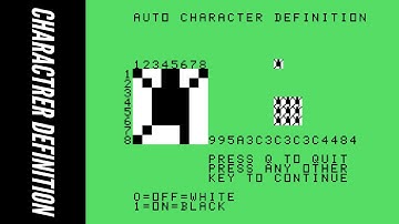 Character Definition: TI-99/4A User