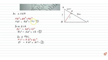 9. In Fig. 6. 18, ABC is a triangle right angled at B and BD1 AC. If AD 4 cm, and CD 5 cm, find...