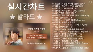 실시간 인기차트 ★ 발라드 ★ (2024년 5월 1차) 최신발라드 노래모음 + 발라드 플레이리스트 | KPOP CHART | PLAYLIST