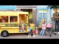 Barbie & Ken Family Toddler School Morning Routine