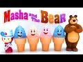Masha and The Bear Toys Surprise Ice Creams Маша и Медведь Toy Videos Helados con Sorpresas
