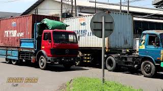 Truck Spotting Traffic sound - Industrial Areas full Truck trailer container cargo and other