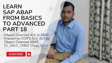 18. OOPS ALV in ABAP, Interactive OOPS ALV, CL_SALV_TABLE Class, SALV in ABAP