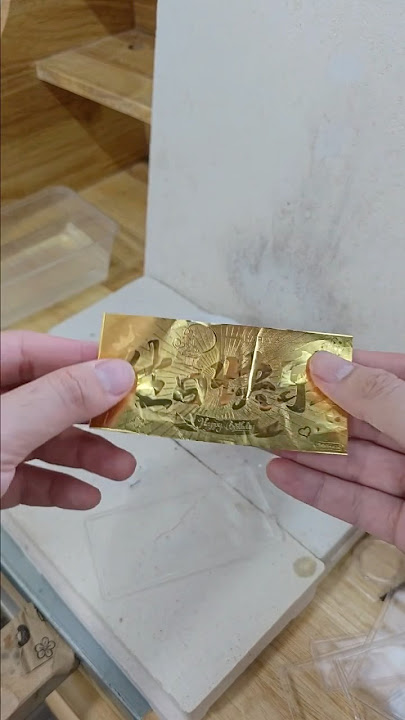 Wow 🤩 Melting 1g of gold banknotes 💵 #gold #money