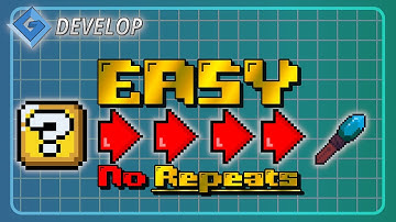 Pick a Random Object without Repeating - Gdevelop Tutorial - Easy to Follow Game Development