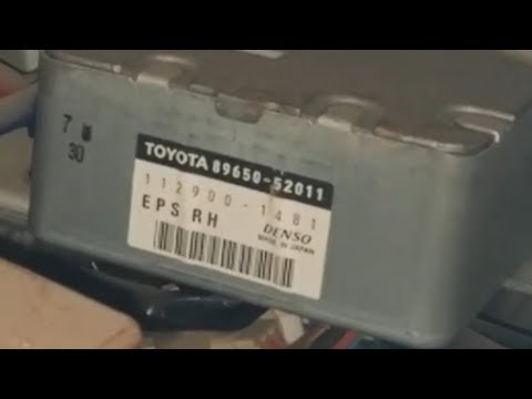 Лечение ошибки P/S на Toyota Sienta. Туго крутится руль.