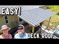 Adding a roof to our mobile home deck