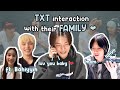 TXT interaction with their own family and with each others families ft. Kep1er Bahiyyih | 투바투 가족