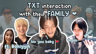 TXT interaction with their own family and with each others families ft. Kep1er Bahiyyih