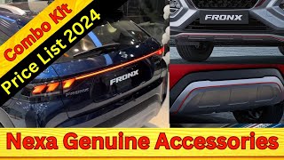 Maruti Suzuki Fronx Accessories price list | fronx genuine accessories | fronx delta plus ||
