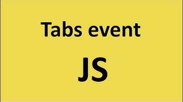 TABS Events - Делаем табы на javascript