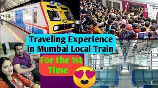 1st Time Traveling Experience in MUMBAI LOCAL TRAIN | How We Travel | Local Train Struggle & Guide