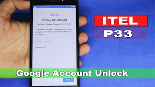 Itel P33 Google Account Bypass, Itel P33 W5504 Frp Bypass