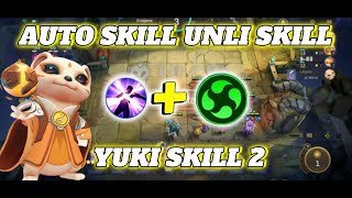 YUKI SKILL 2 ELEMENTALIST AUTO SKILL AND UNLI SKILL | magic chess gameplay