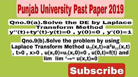 University Of Punjab Past Paper 2019 MSc-2 Qno.9 part(a,b) complete||Methods Of Mathematical Physics
