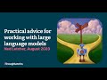 Practical Advice for Working with Large Language Models - Ned Letcher