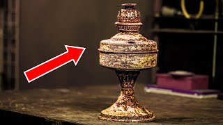 Antique Thang Long Oil Lamp Restoration with AMAZING outcome