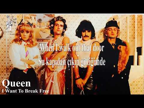 Queen - I Want To Break Free ( with Lyrics / Türkçe Altyazı / Türkçe Çeviri )