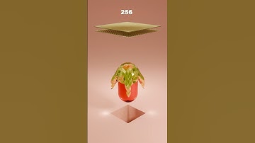 1M Gold 3D Cloth x  Metallic Capsule Sim | Which Looks Best? #3danimation  #satisfying #asmr