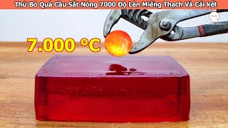 Thử Bỏ Quả Cầu Sắt Nóng 7000 Độ Lên Miếng Thạch Và Cái kết | Review Giải Trí Đời Sống screenshot 3