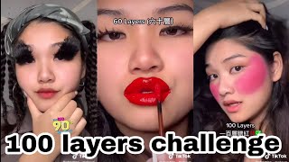 100 Layer&#39;s Make-up Challenge