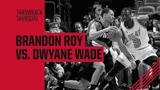 Throwback: Brandon Roy scores 16 in the fourth in battle with Dwyane Wade