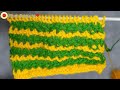 Yellow and Green Sweater design / pattern for Beginners | @happywoolknit