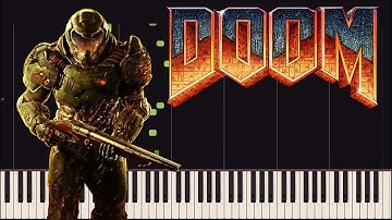 Doom - Theme Tune - Synthesia Piano Tutorial