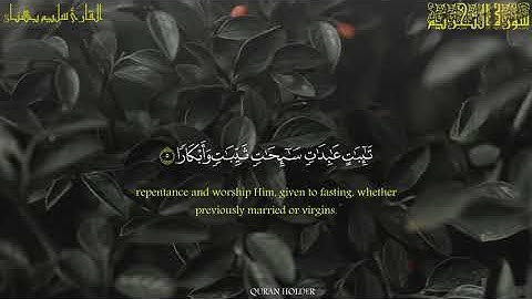 تلاوة هادئة يريح النفس بصوت الشاب القارئ سليم باهنان سورة التحريم