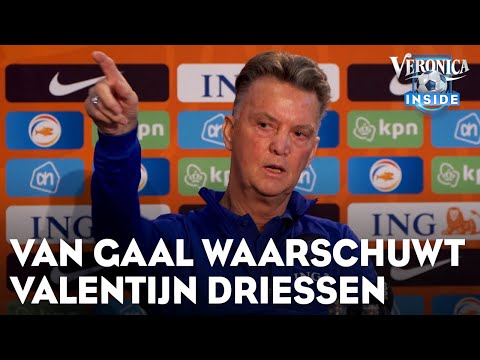 Van Gaal waarschuwt Valentijn: 'Dat moet je niet in je kolommetje schrijven' | VERONICA INSIDE