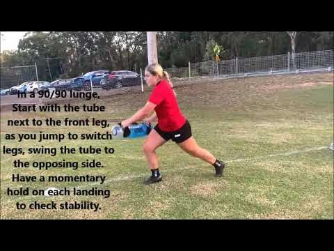 Plyometric Lunge with Momentary Holds - YouTube