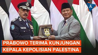 Kepolisian Palestina Kunjungi RI, Prabowo Beri Sambutan di Kantor Kemenhan