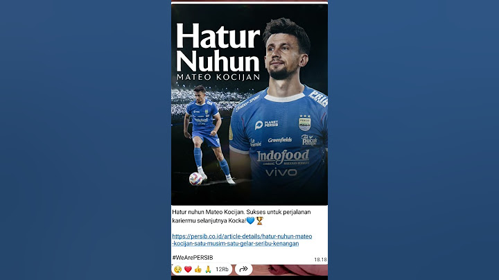 Hatur nuhun Mateo Kocijan #trendingshorts #persib