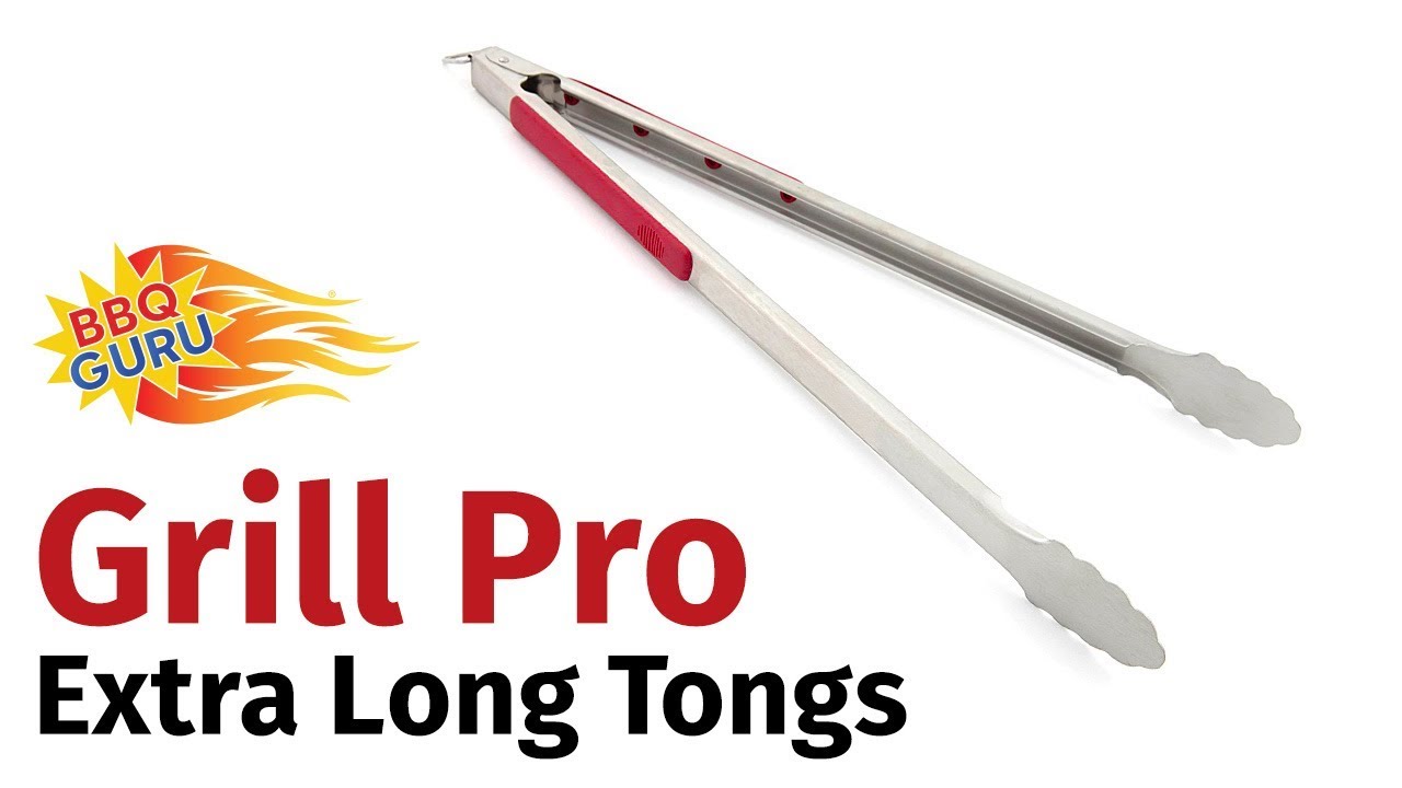 GrillPro Extra Long Tongs BBQ Guru Products YouTube