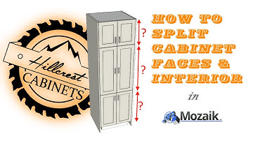 How to Split Faces and Interiors - Mozaik Software Tutorials