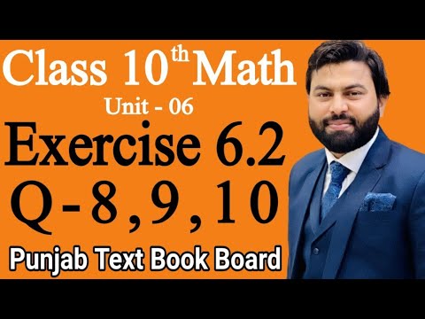 Class 10th Math Ch 6 Exercise 6.2 Question 8,9,10-Mathematics 10th ...