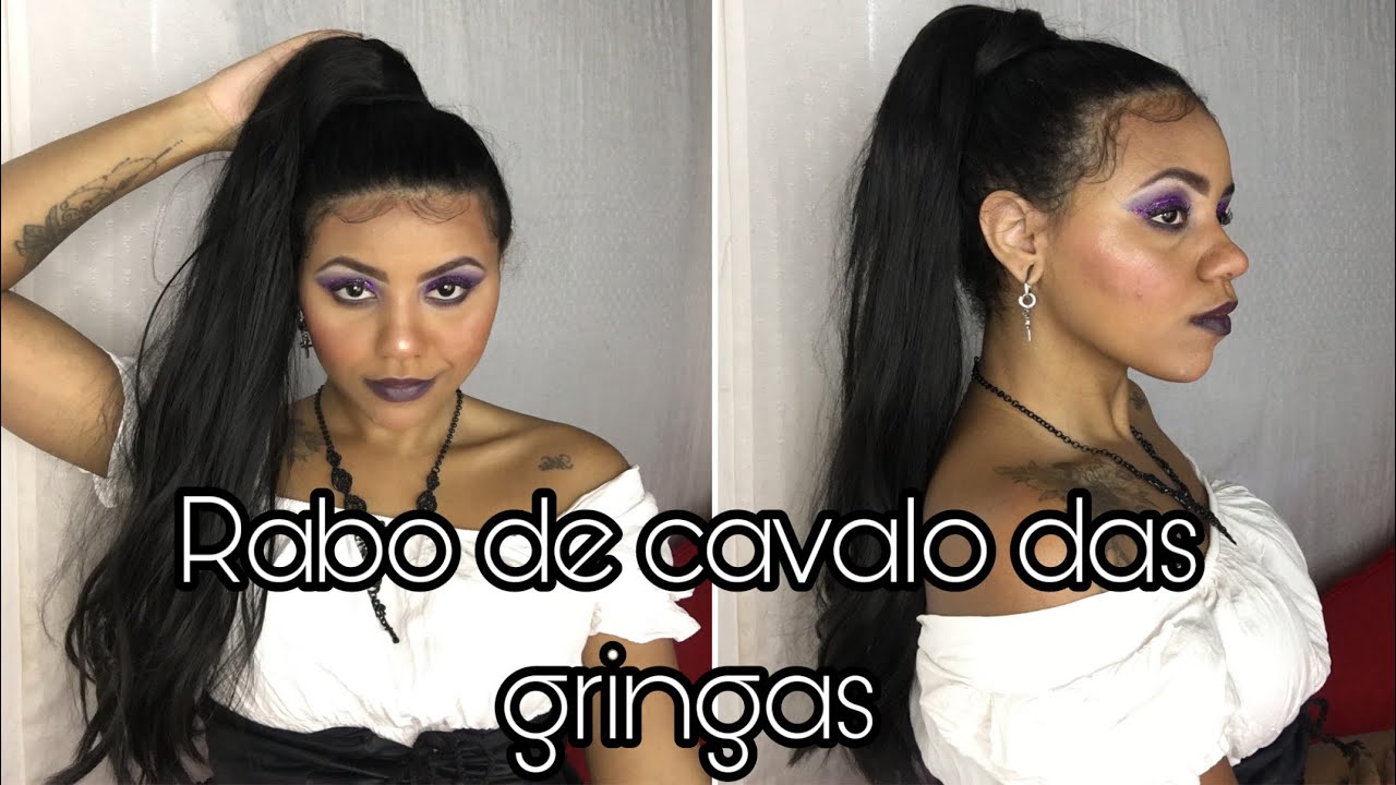 Como faço rabo de cavalo com aplique tictac( cabelo orgânico)